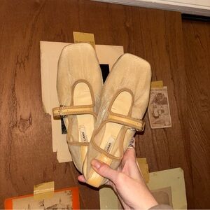 Sandy Liang Mesh Ballet Flats. MSRP $425 Size 38